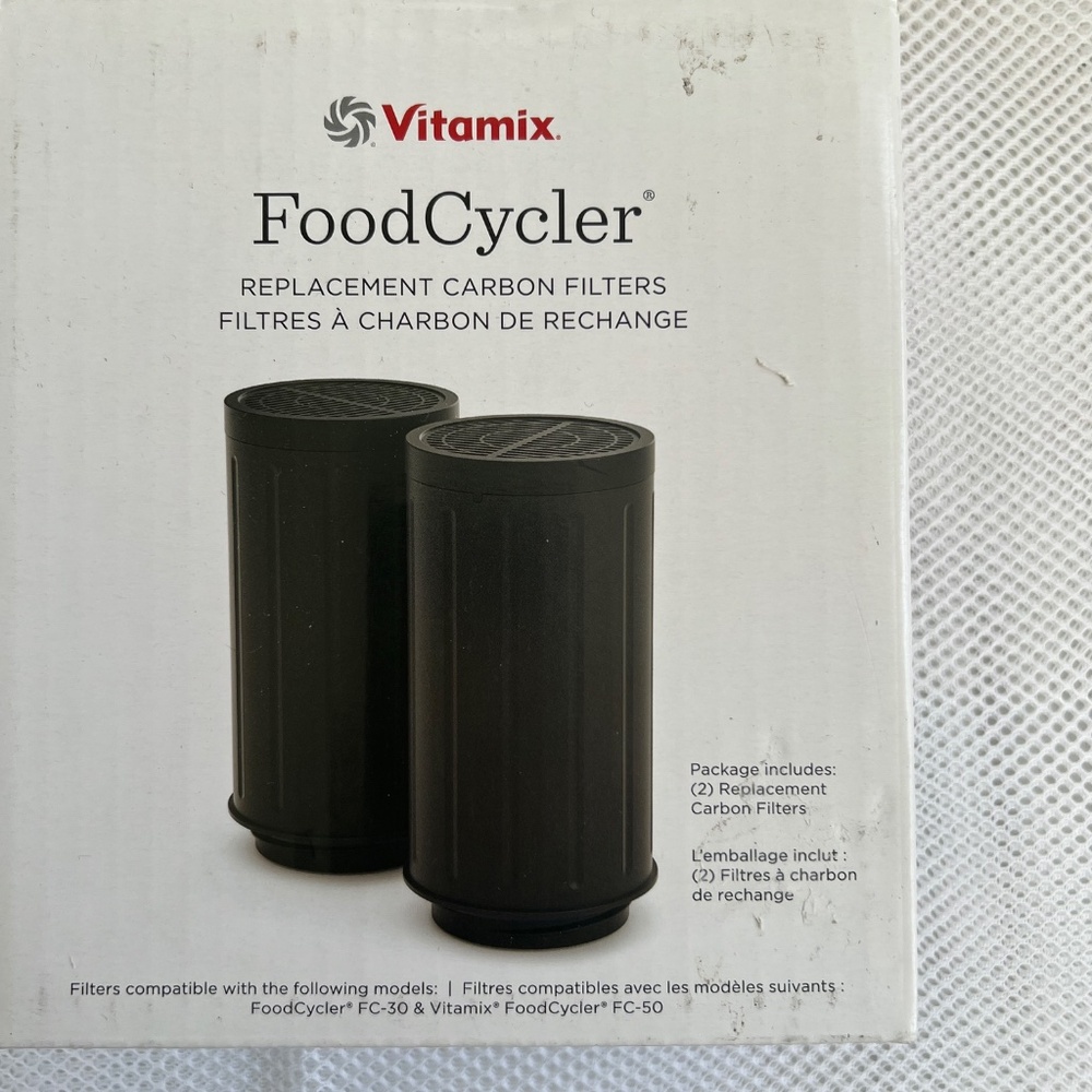 Vitamix Food Cycler Replacement Carbon Filters 2 in Box New FC - 30 and FC - 50